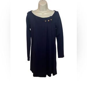 *NWT* Nicole Miller Boat Neck Navy Tent Dress